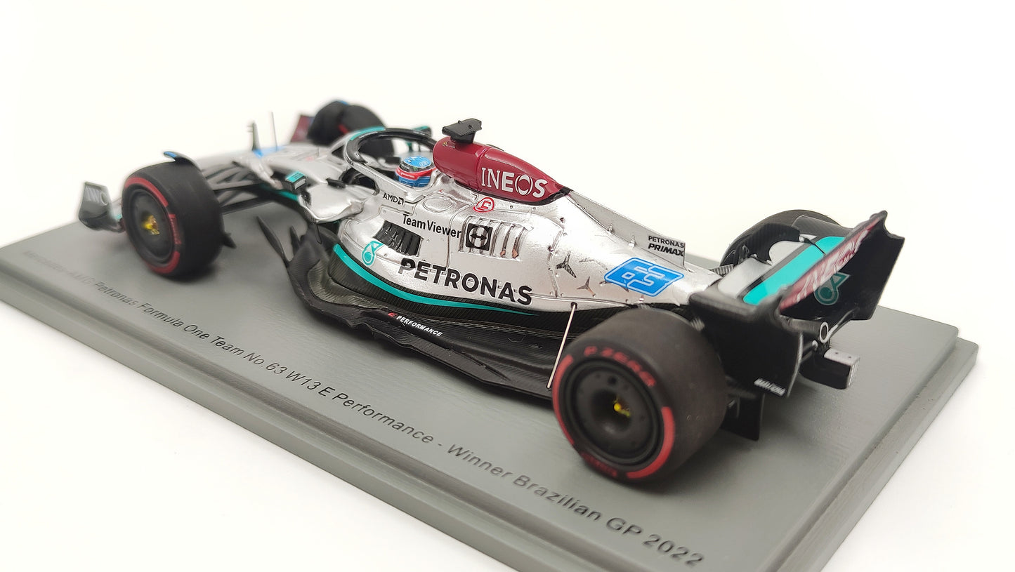 Spark AMG Mercedes F1 W13 George Russell First Win Brazilian GP 2022 F1 1/43 S8557