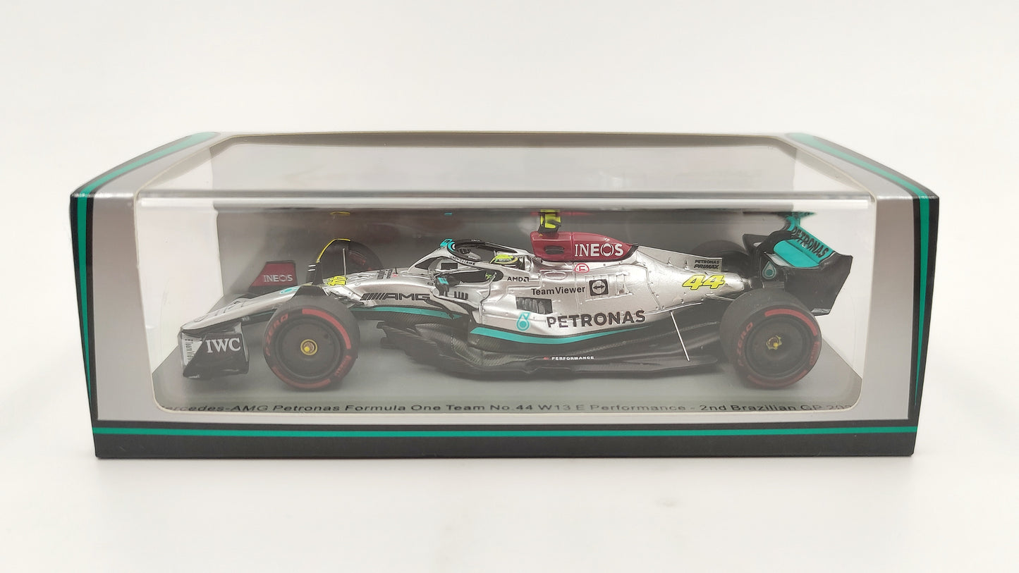 Spark AMG Mercedes F1 W13 Lewis Hamilton Brazilian GP 2022 F1 1/43 S8556