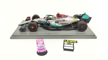 Spark AMG Mercedes F1 W13 Lewis Hamilton Brazilian GP 2022 F1 1/43 S8556