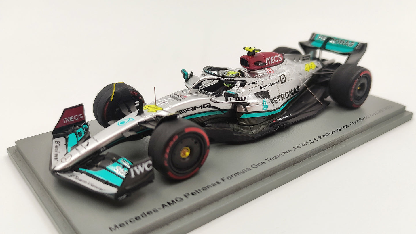 Spark AMG Mercedes F1 W13 Lewis Hamilton Brazilian GP 2022 F1 1/43 S8556