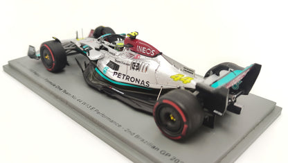 Spark AMG Mercedes F1 W13 Lewis Hamilton Brazilian GP 2022 F1 1/43 S8556