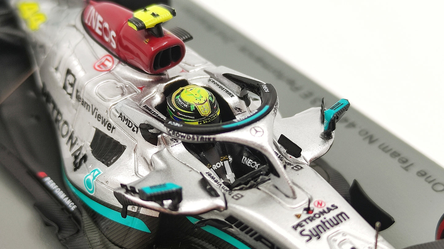 Spark AMG Mercedes F1 W13 Lewis Hamilton Brazilian GP 2022 F1 1/43 S8556