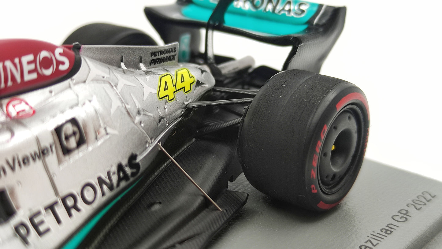 Spark AMG Mercedes F1 W13 Lewis Hamilton Brazilian GP 2022 F1 1/43 S8556