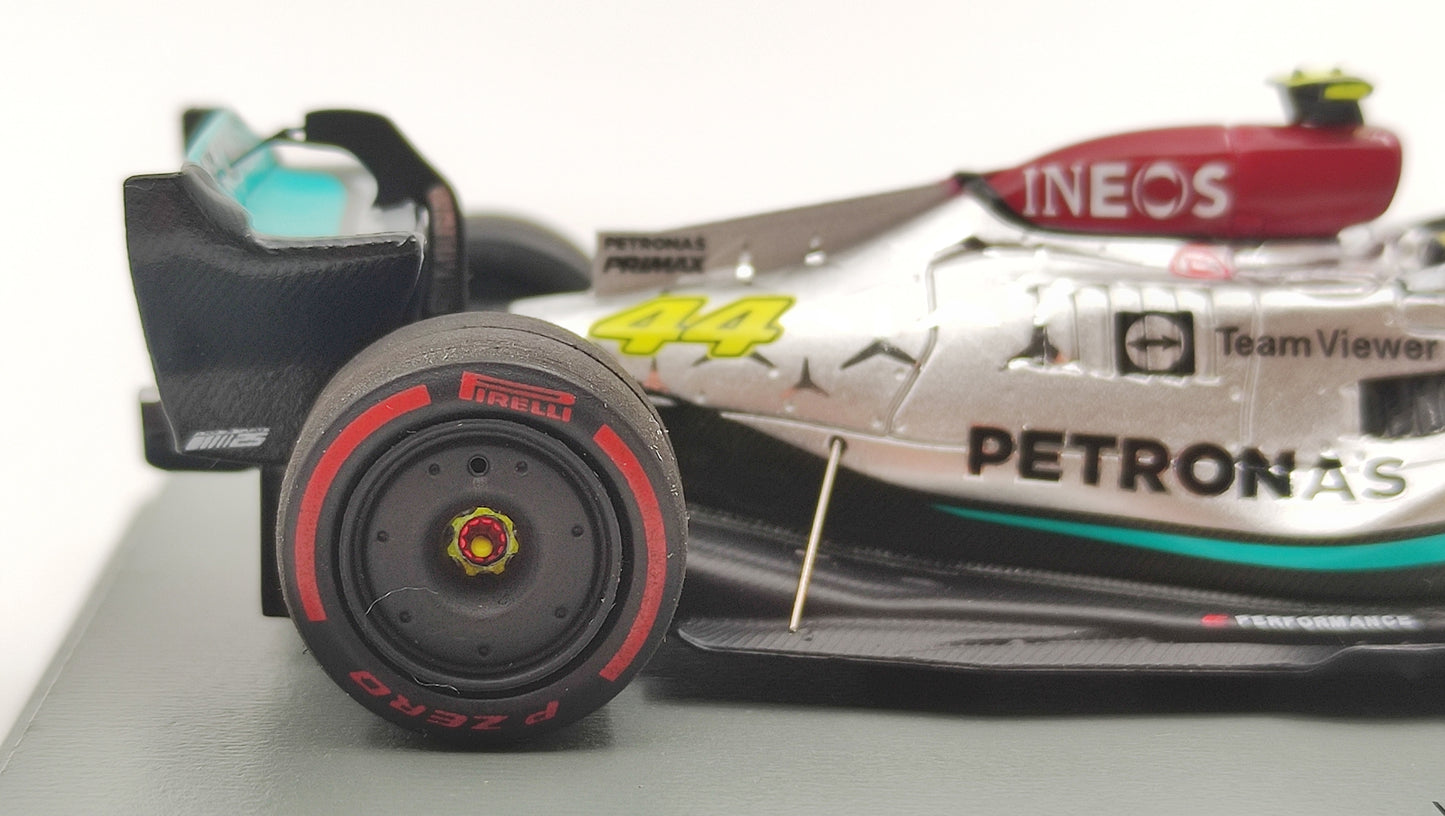 Spark AMG Mercedes F1 W13 Lewis Hamilton Brazilian GP 2022 F1 1/43 S8556