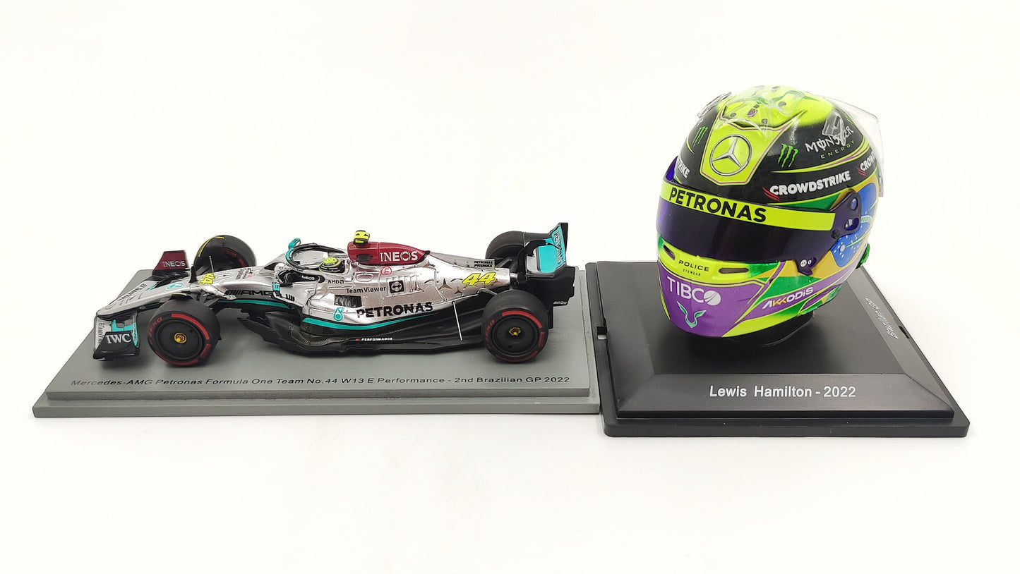 Spark AMG Mercedes F1 W13 Lewis Hamilton Brazilian GP 2022 F1 1/43 S8556