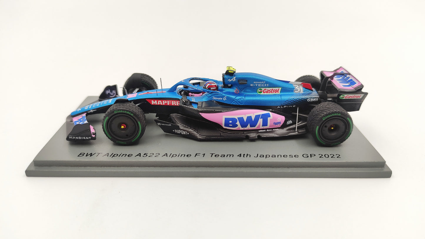 Spark Alpine F1 A522 Esteban Ocon Japanese GP 2022 F1 1/43 S8558