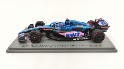 Spark Alpine F1 A522 Fernando Alonso Brazilian GP 2022 F1 1/43 S8555