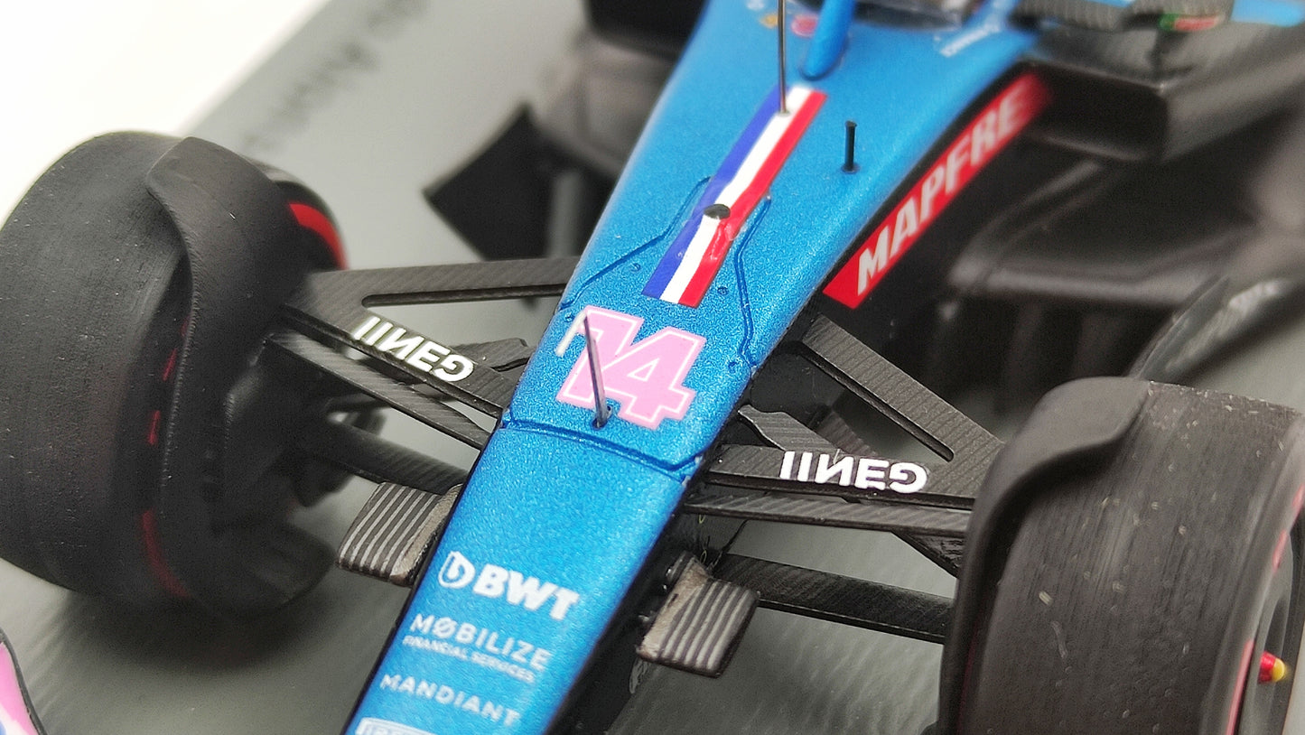 Spark Alpine F1 A522 Fernando Alonso Brazilian GP 2022 F1 1/43 S8555