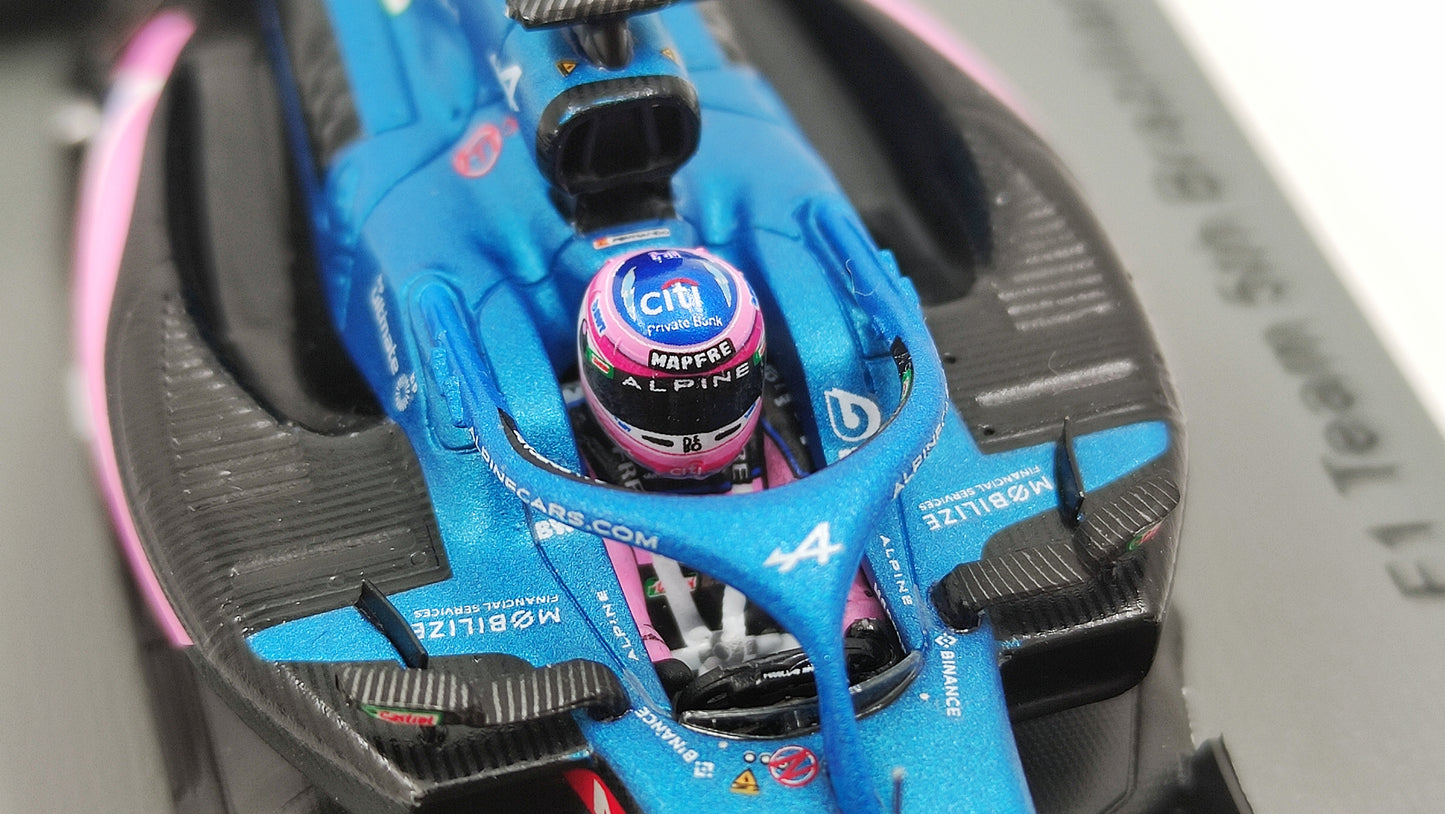 Spark Alpine F1 A522 Fernando Alonso Brazilian GP 2022 F1 1/43 S8555