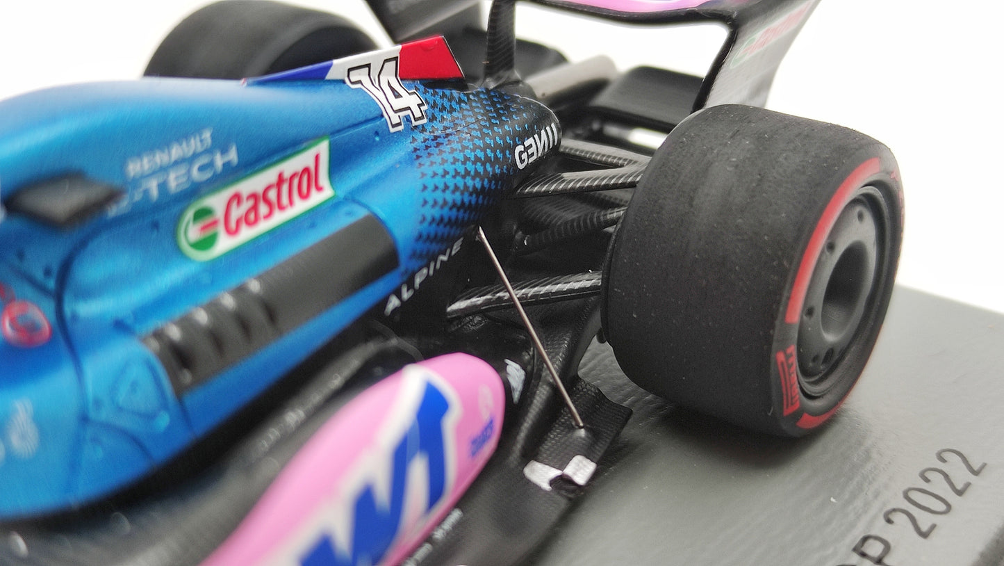 Spark Alpine F1 A522 Fernando Alonso Brazilian GP 2022 F1 1/43 S8555