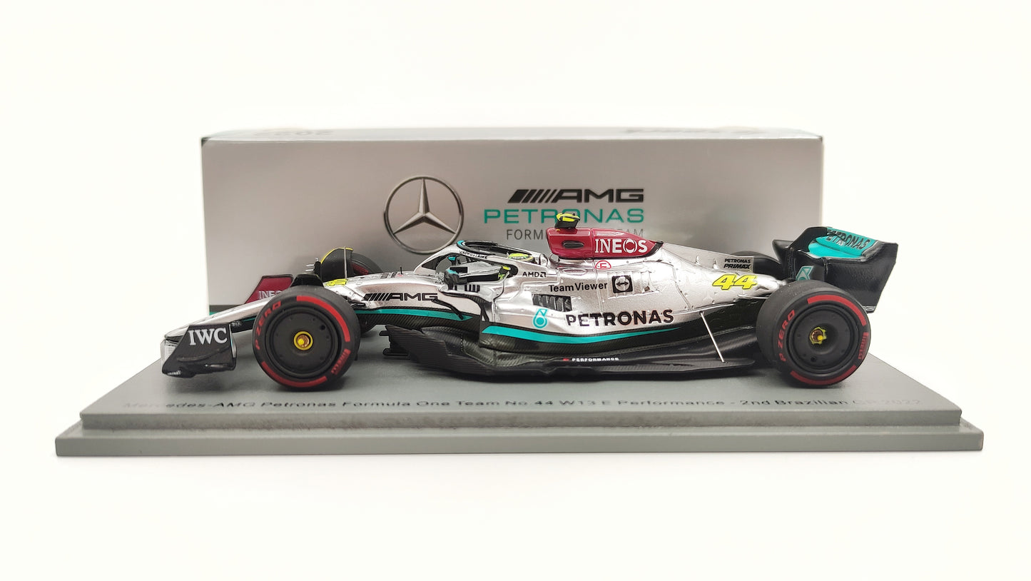 Spark AMG Mercedes F1 W13 Lewis Hamilton Brazilian GP 2022 F1 1/43 S8556