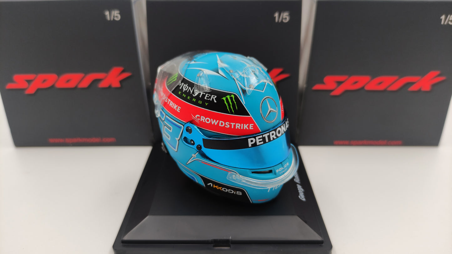 Spark Bell Helmet George Russell AMG Mercedes F1 Brazilian 2022 1/5 5HF086
