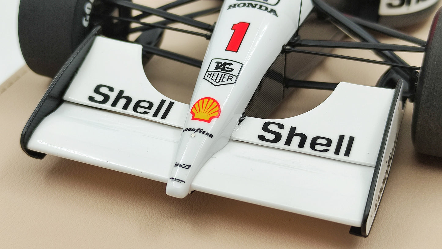 GP Replicas Mclaren Honda MP4/6 Ayrton Senna 1991 Brazilian GP winner 1/18 GPWC002 Tobacco