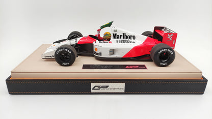 GP Replicas Mclaren Honda MP4/6 Ayrton Senna 1991 Brazilian GP winner 1/18 GPWC002 Tobacco