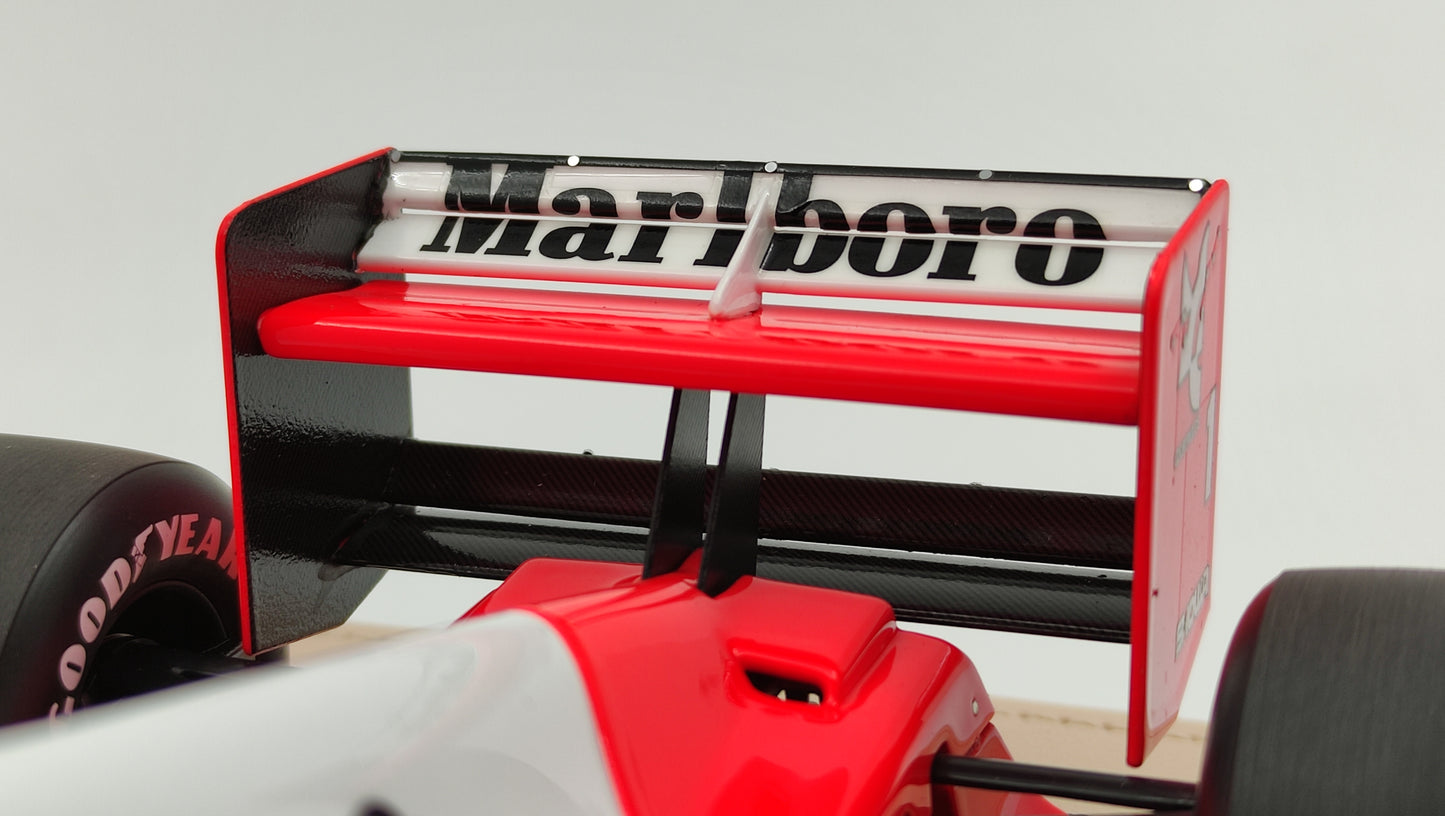 GP Replicas Mclaren Honda MP4/6 Ayrton Senna 1991 Brazilian GP winner 1/18 GPWC002 Tobacco