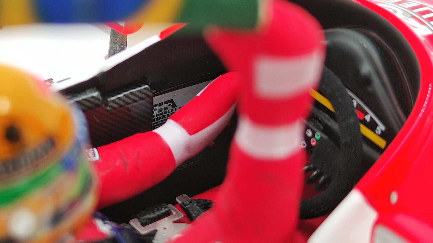 GP Replicas Mclaren Honda MP4/6 Ayrton Senna 1991 Brazilian GP winner 1/18 GPWC002 Tobacco