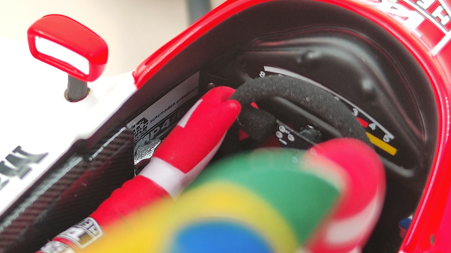 GP Replicas Mclaren Honda MP4/6 Ayrton Senna 1991 Brazilian GP winner 1/18 GPWC002 Tobacco