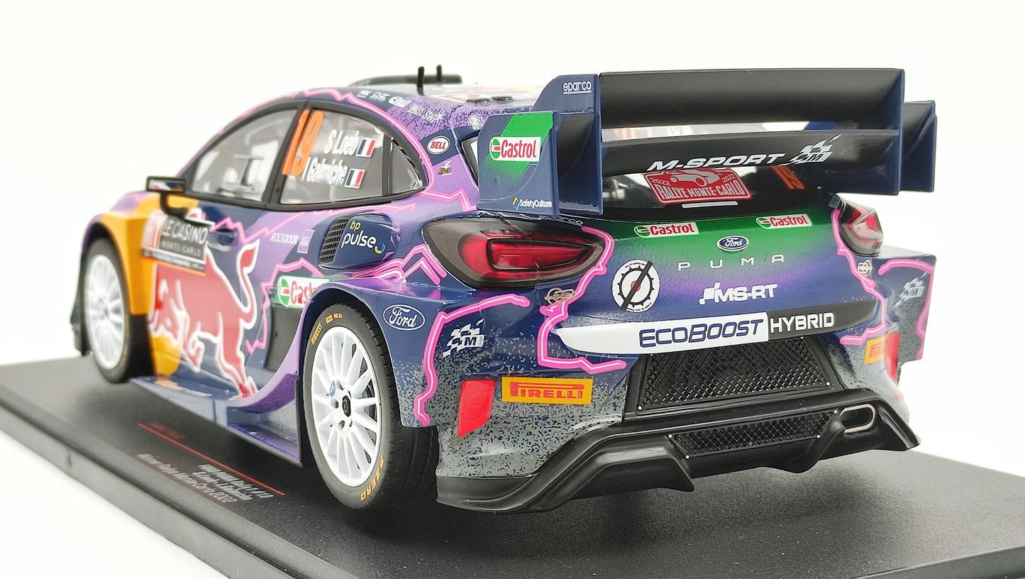 Ixo Ford Puma Rally1 2022 Rallye Monte Carlo Winner S.Loeb/I.Galmiche 1/18 18RMC110.22