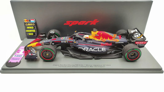 Spark Red Bull RB18 Max Verstappen Winner Japanese GP 2022 1/18 F1 World Champion 18S774