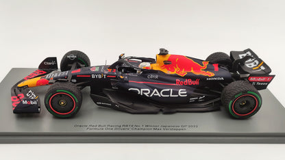 Spark Red Bull RB18 Max Verstappen Winner Japanese GP 2022 1/18 F1 World Champion 18S774