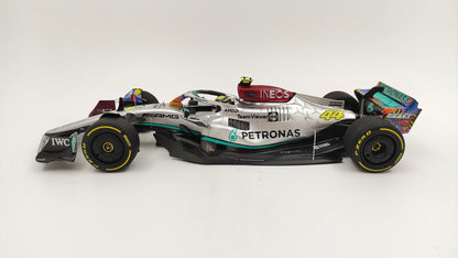 Minichamps AMG Mercedes W13 Lewis Hamilton 2022 Miami GP 1/18 110220544