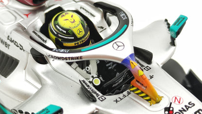 Minichamps AMG Mercedes W13 Lewis Hamilton 2022 Miami GP 1/18 110220544