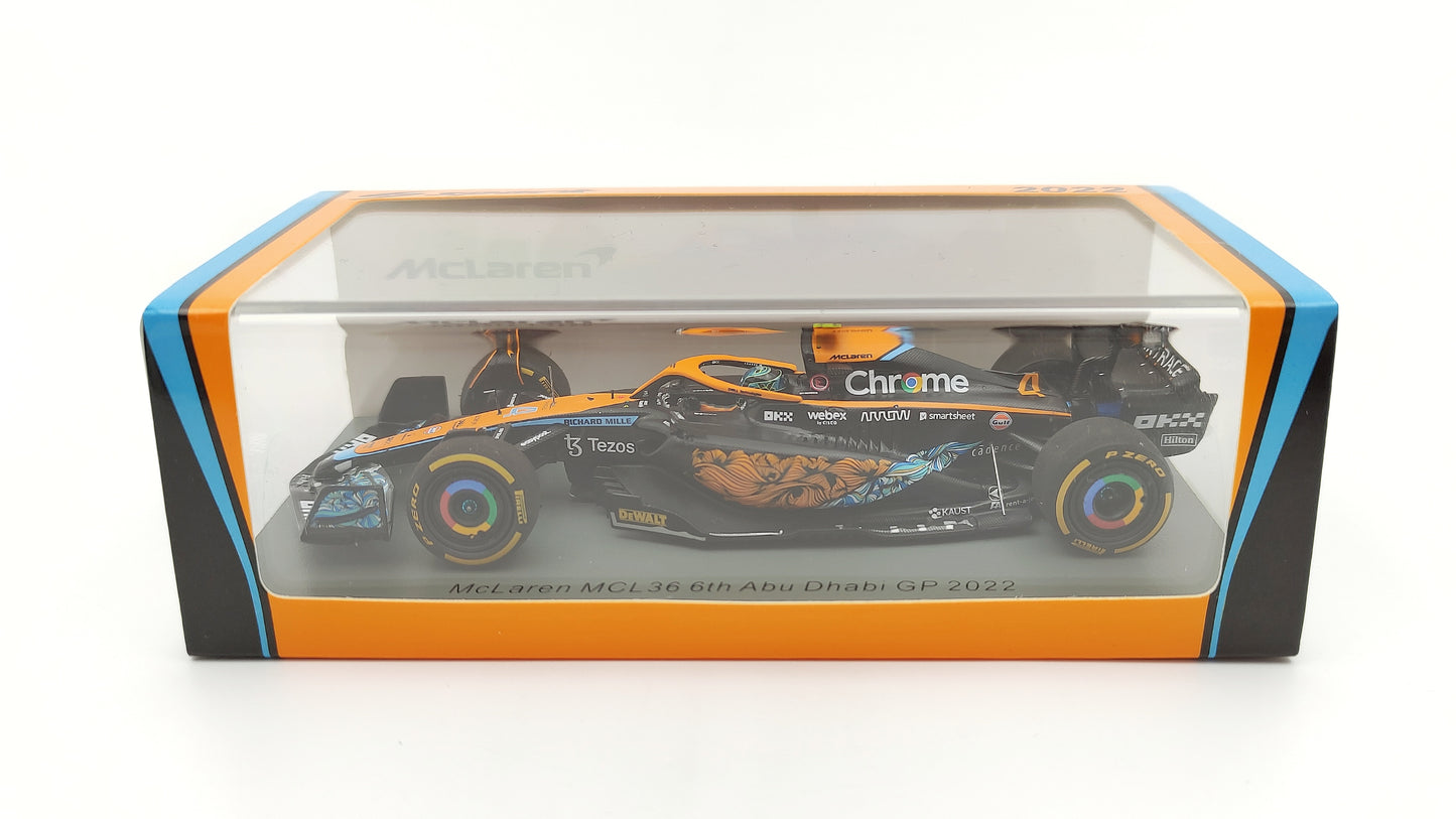 Spark Mclaren MCL36 Lando Norris Abu Dhabi GP 2022 1/43 S8554