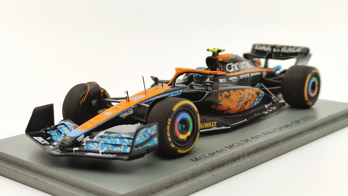 Spark Mclaren MCL36 Lando Norris Abu Dhabi GP 2022 1/43 S8554
