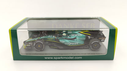 Spark Aston Martin AMR22 Sebastian Vettel Last Race Abu Dhabi GP 2022 1/43 S8552