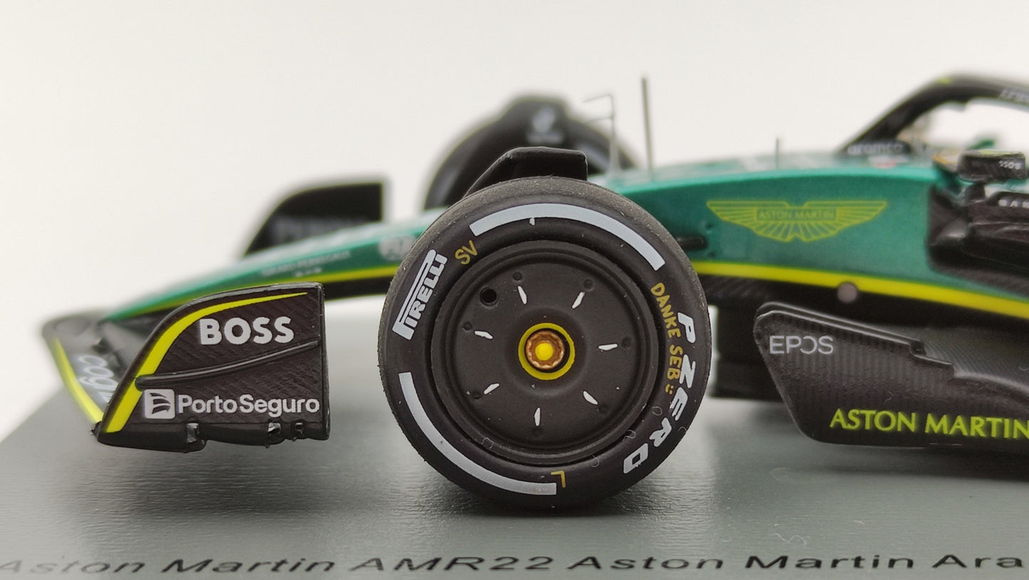 Spark Aston Martin AMR22 Sebastian Vettel Last Race Abu Dhabi GP 2022 1/43 S8552