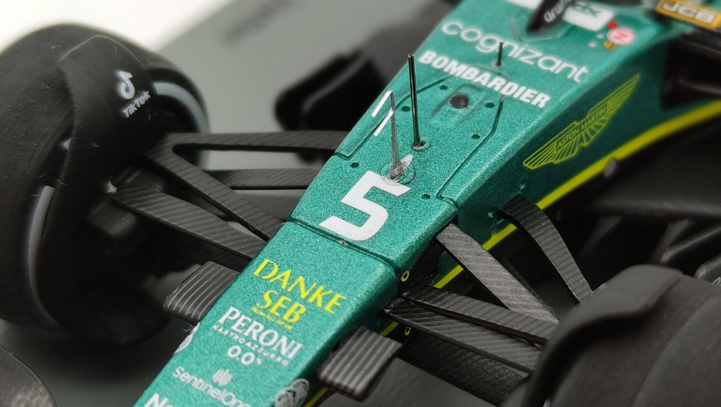 Spark Aston Martin AMR22 Sebastian Vettel Last Race Abu Dhabi GP 2022 1/43 S8552
