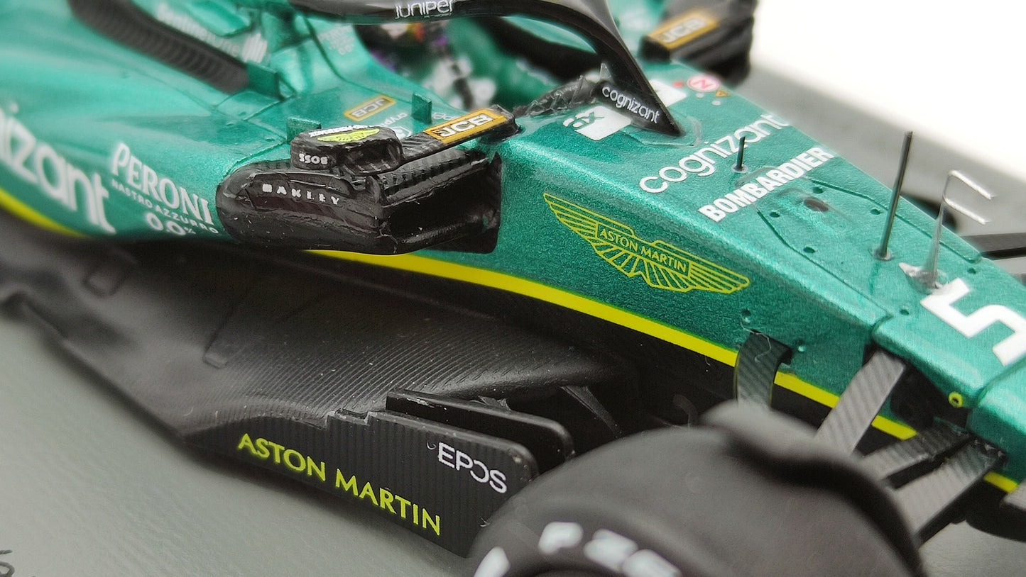 Spark Aston Martin AMR22 Sebastian Vettel Last Race Abu Dhabi GP 2022 1/43 S8552