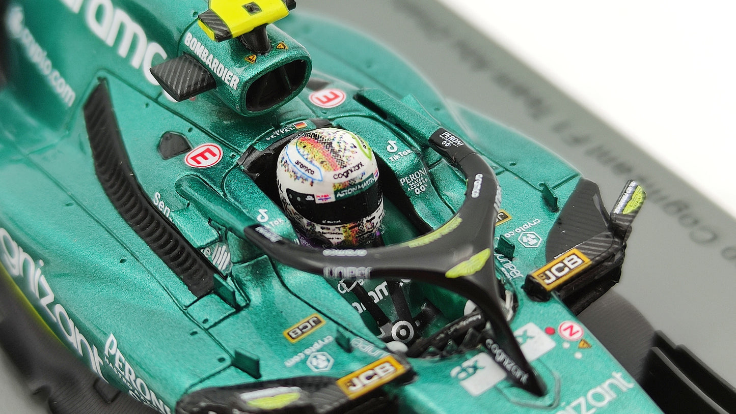 Spark Aston Martin AMR22 Sebastian Vettel Last Race Abu Dhabi GP 2022 1/43 S8552