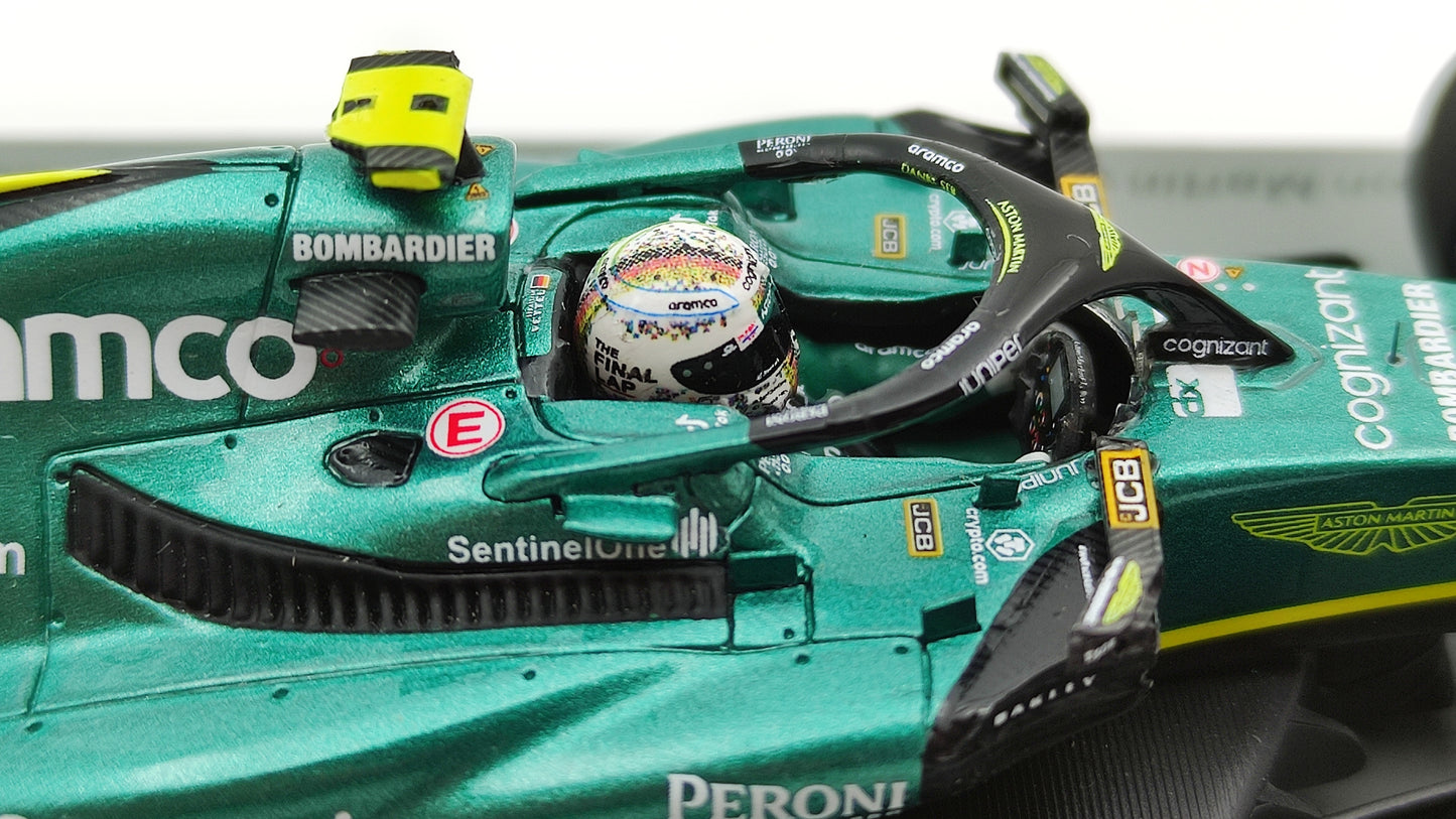 Spark Aston Martin AMR22 Sebastian Vettel Last Race Abu Dhabi GP 2022 1/43 S8552