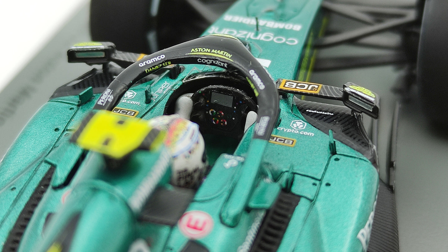 Spark Aston Martin AMR22 Sebastian Vettel Last Race Abu Dhabi GP 2022 1/43 S8552