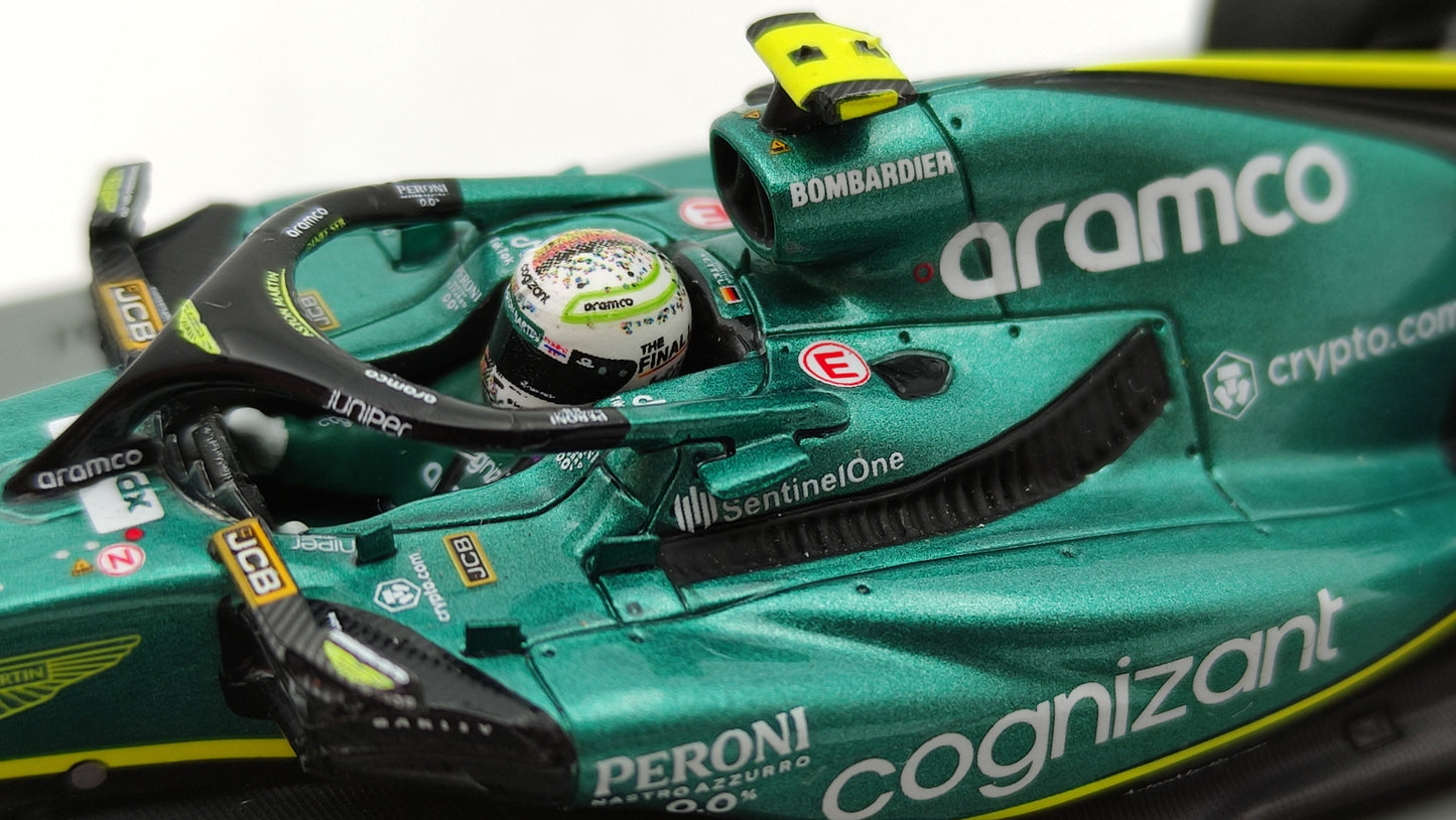 Spark Aston Martin AMR22 Sebastian Vettel Last Race Abu Dhabi GP 2022 1/43 S8552