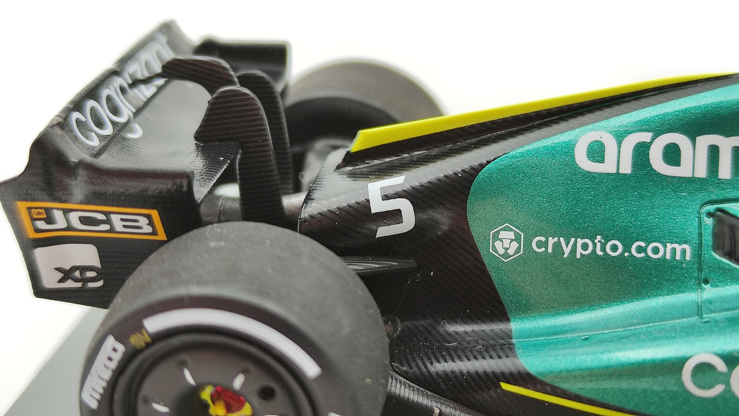 Spark Aston Martin AMR22 Sebastian Vettel Last Race Abu Dhabi GP 2022 1/43 S8552