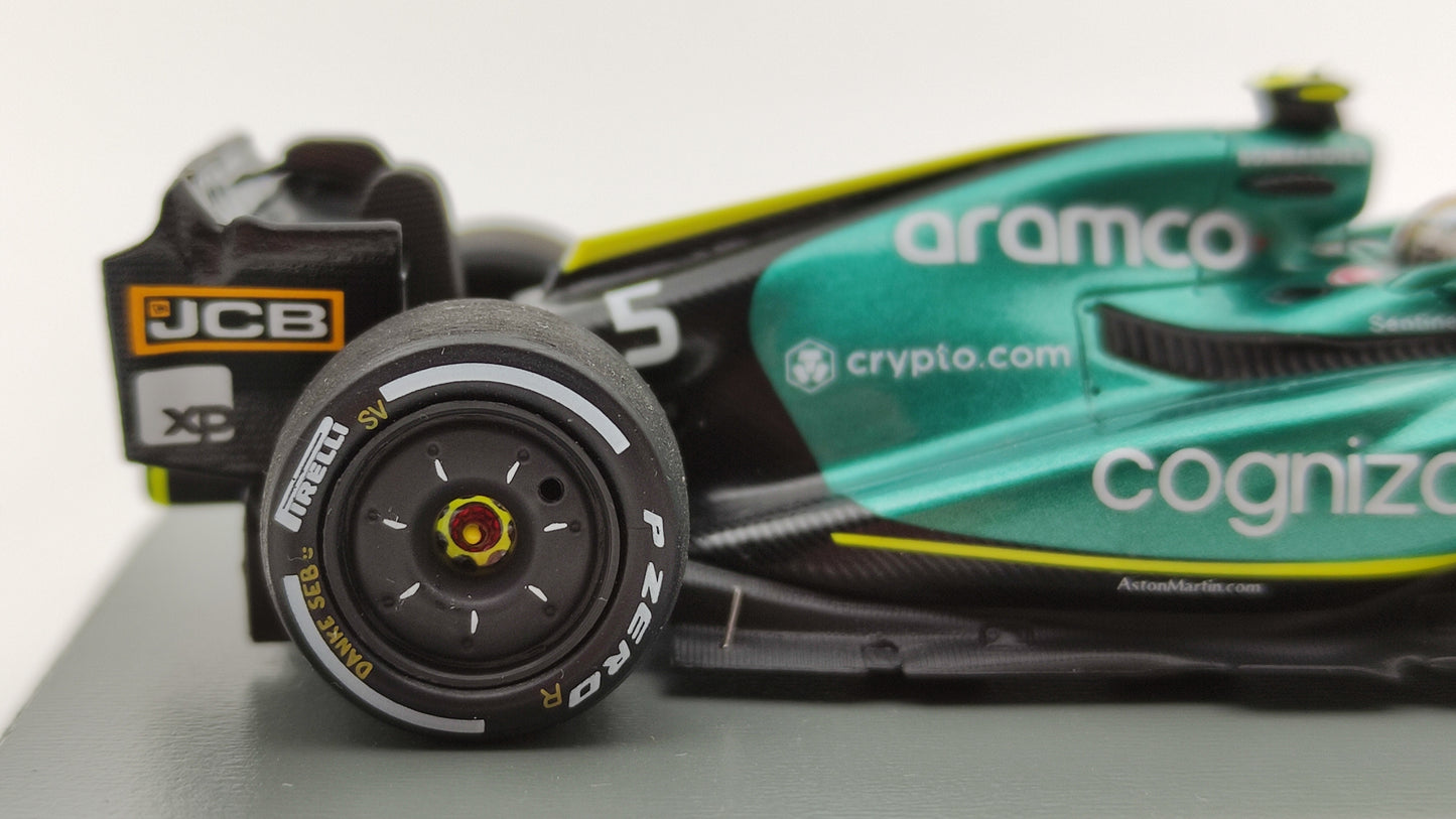 Spark Aston Martin AMR22 Sebastian Vettel Last Race Abu Dhabi GP 2022 1/43 S8552