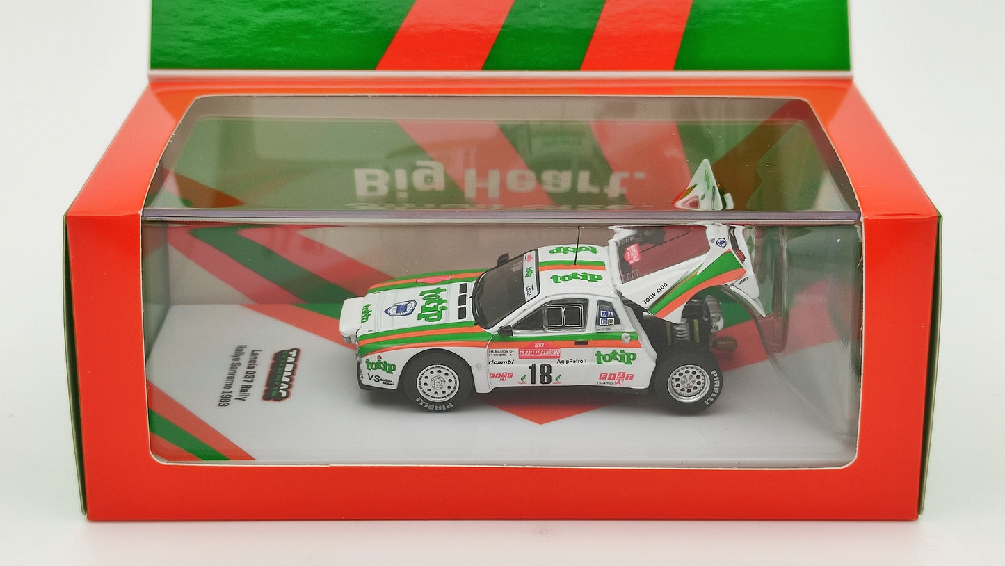 Tarmac Works Lancia 037 M.Biasion/T.Siviero Rally San Remo Winner 1983 TC-T64PTL00283SAN18