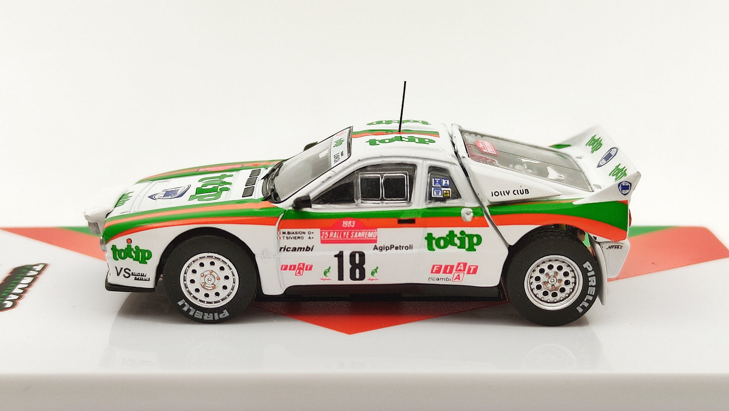 Tarmac Works Lancia 037 M.Biasion/T.Siviero Rally San Remo Winner 1983 TC-T64PTL00283SAN18