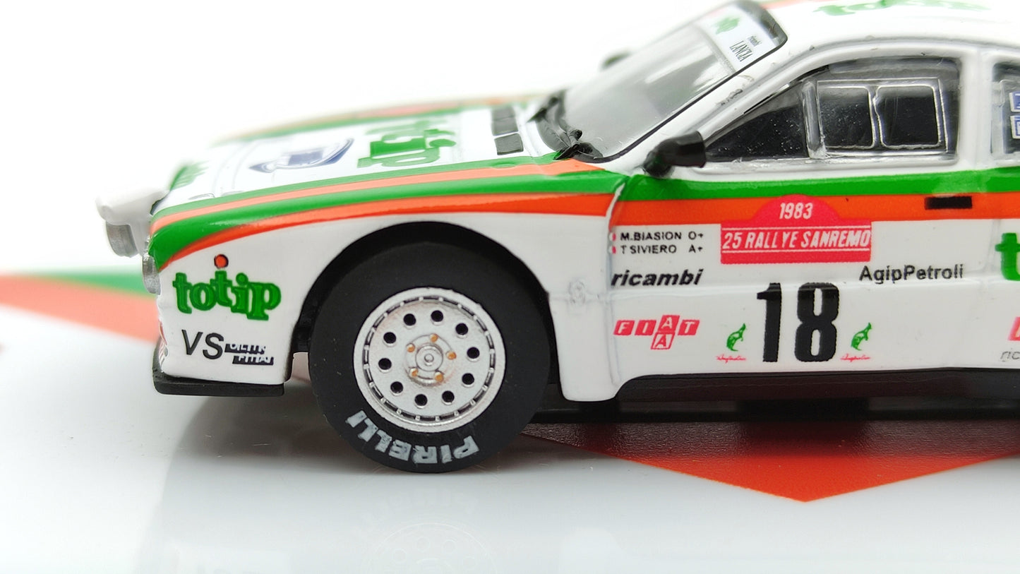 Tarmac Works Lancia 037 M.Biasion/T.Siviero Rally San Remo Winner 1983 TC-T64PTL00283SAN18