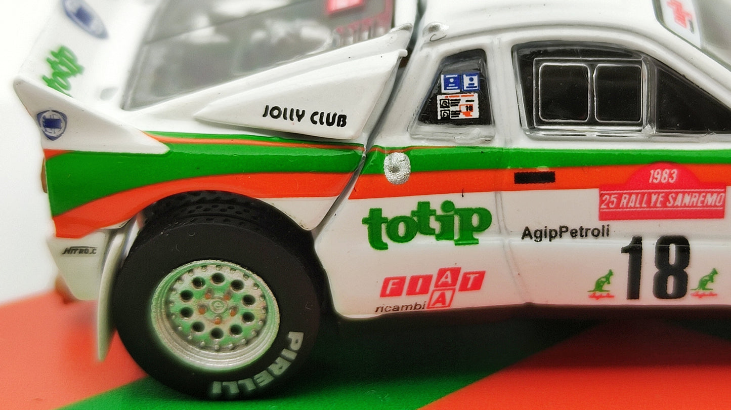 Tarmac Works Lancia 037 M.Biasion/T.Siviero Rally San Remo Winner 1983 TC-T64PTL00283SAN18