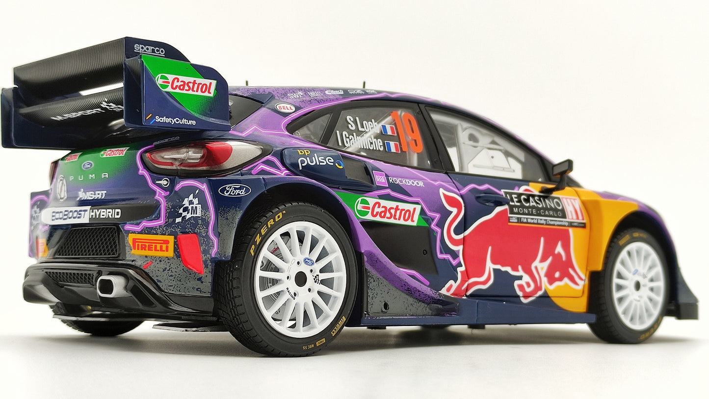 Solido Ford Puma Rally1 2022 Rallye Monte Carlo Winner S.Loeb/I.Galmiche 1/18 1809502
