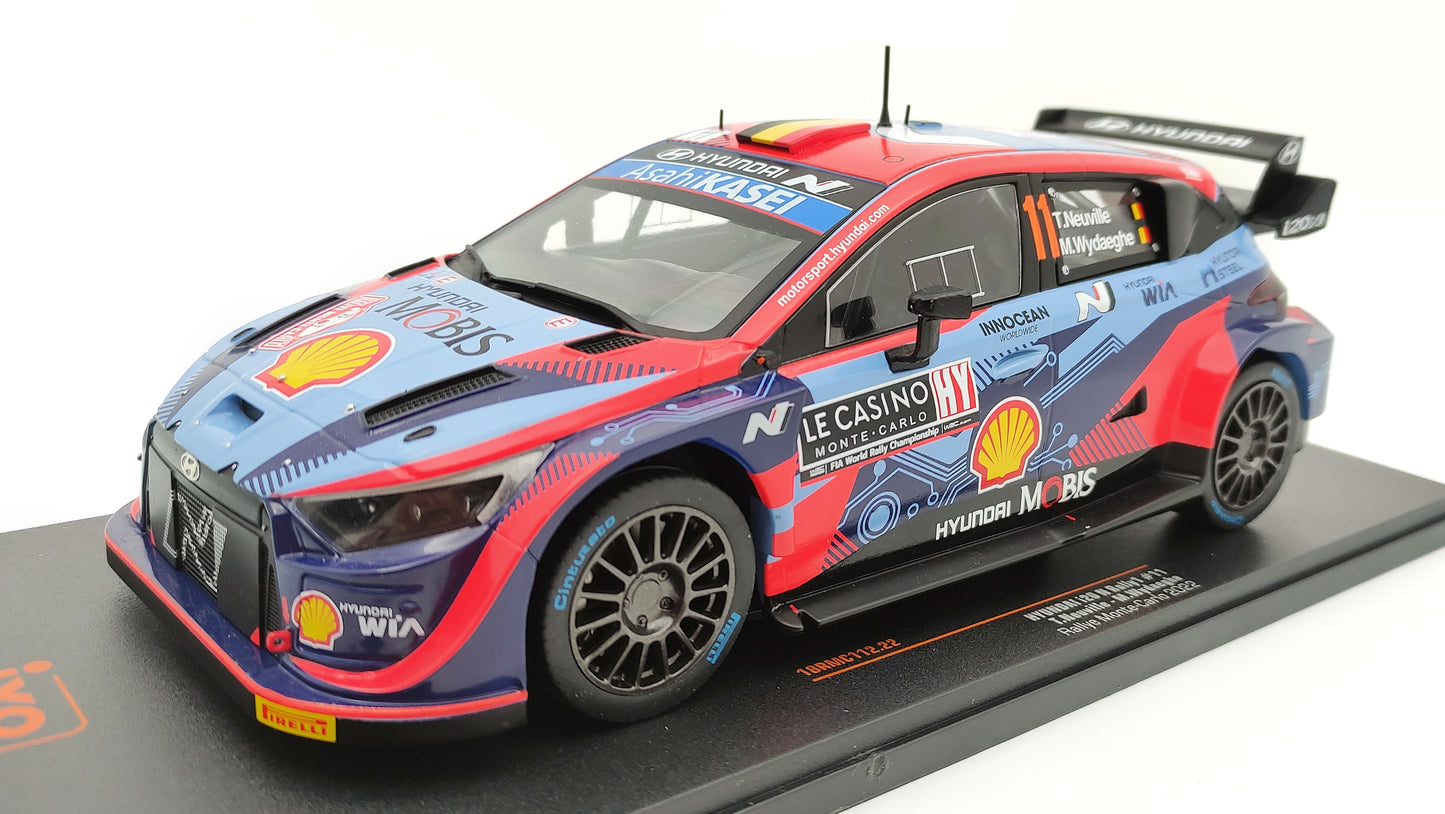 Ixo Hyundai i20 Rally1 2022 Rallye Monte Carlo T.Neuville/M.Wydaeghe 1/18 18RMC112.22