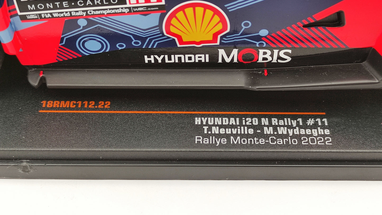 Ixo Hyundai i20 Rally1 2022 Rallye Monte Carlo T.Neuville/M.Wydaeghe 1/18 18RMC112.22
