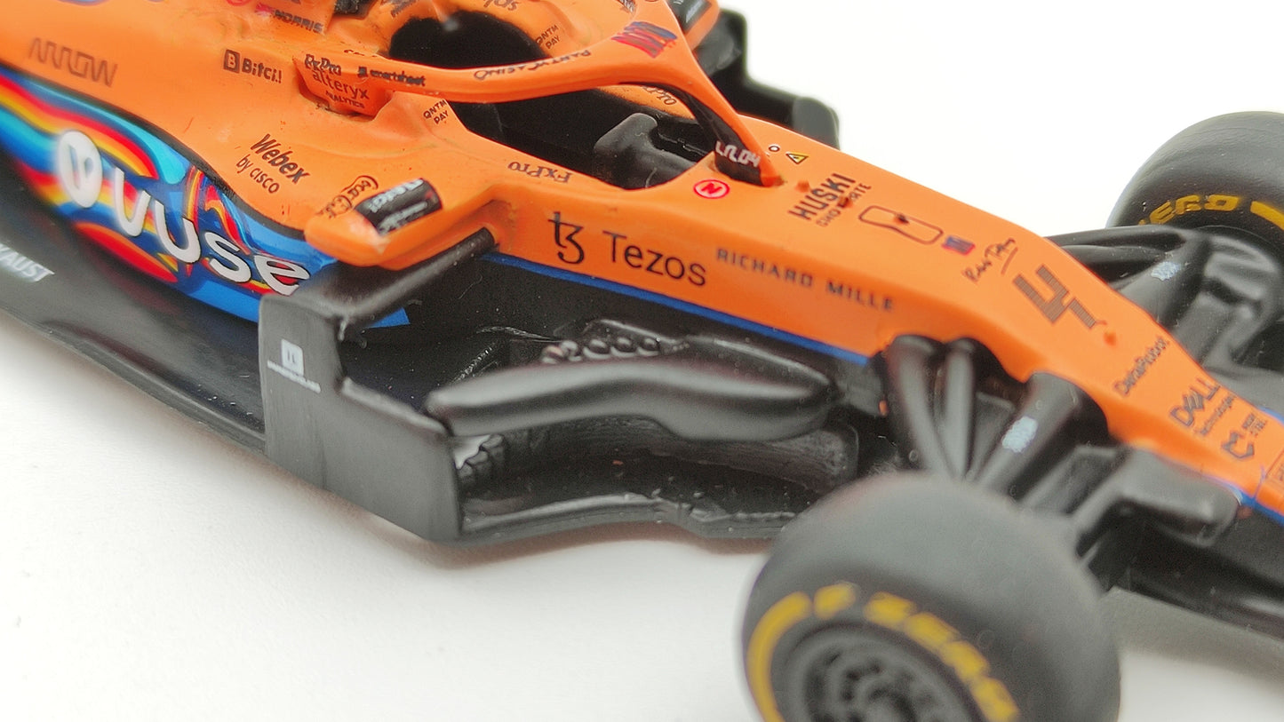 Tarmac Works Mclaren MCL35m Lando Norris Abu Dhabi GP 2021 TC-T64G-F040LN3