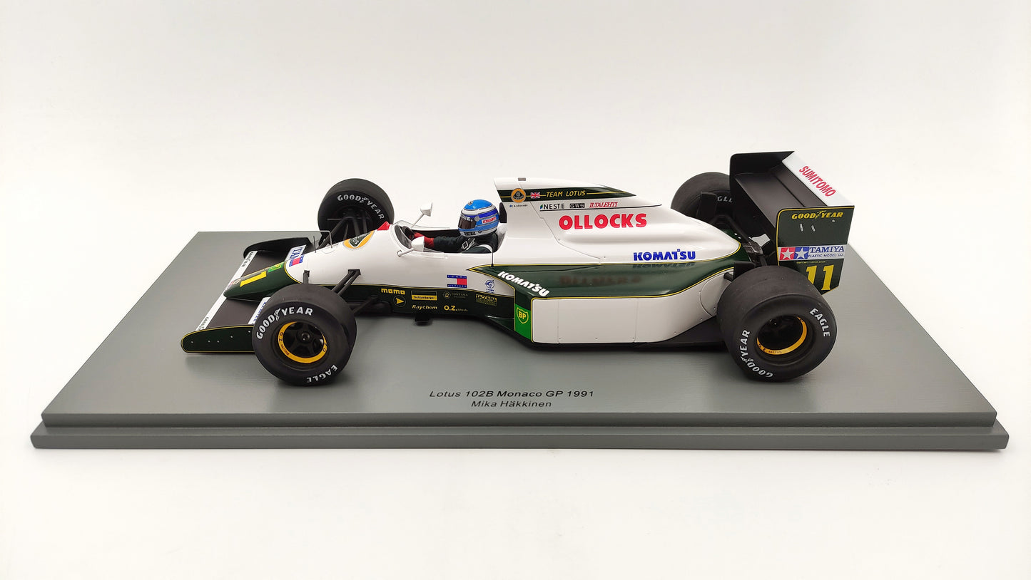 Spark Lotus 102B Mika Hakkinen Monaco GP 1991 1/18 18S415