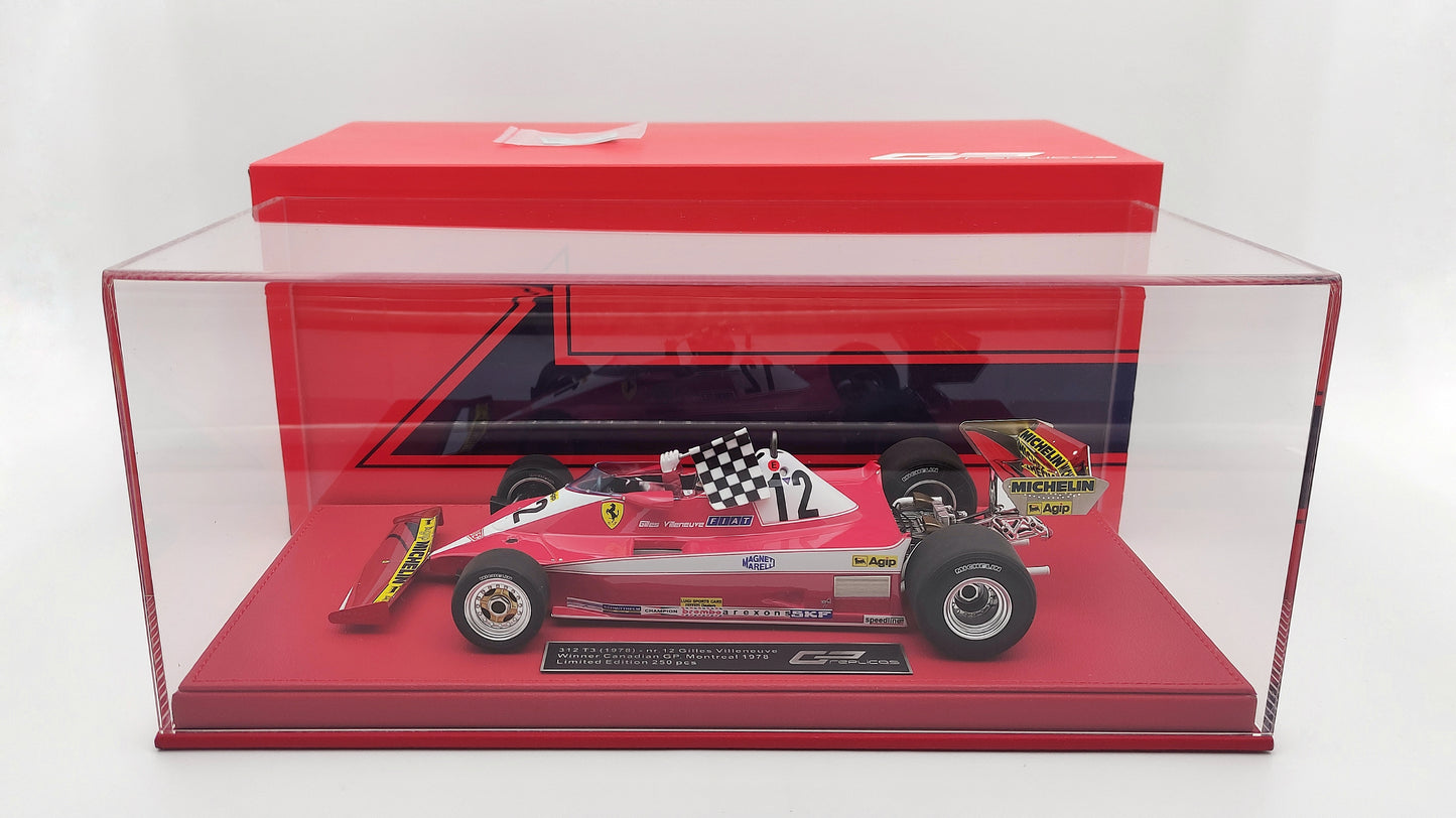 GP Replicas Ferrari 312T3 Gilles Villeneuve 1978 Canadian GP winner 1/18 GPGV001