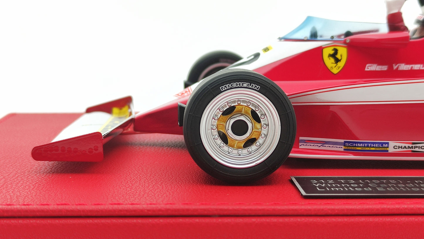 GP Replicas Ferrari 312T3 Gilles Villeneuve 1978 Canadian GP winner 1/18 GPGV001
