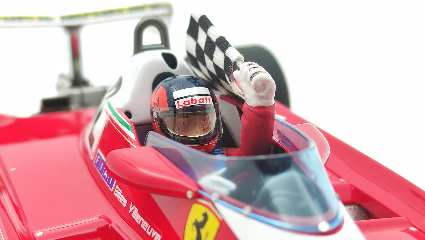GP Replicas Ferrari 312T3 Gilles Villeneuve 1978 Canadian GP winner 1/18 GPGV001